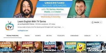 Learn English With TV Series canal youtube para practicar ingles