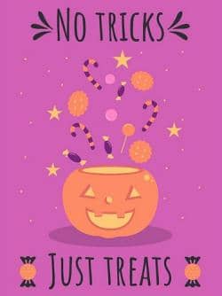 frases graciosas en ingles Halloween treck or treat